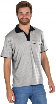 Poloshirt Kurzarm grau ESD