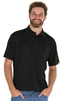 ESD Poloshirt PremiumSmooth, schwarz