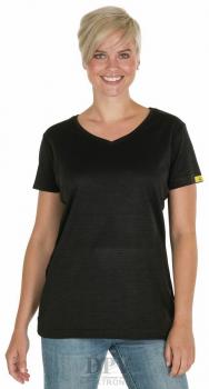 ESD T-Shirt Lady PremiumSmooth, schwarz