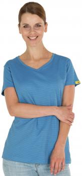 ESD T-Shirt Lady PremiumSmooth, azur