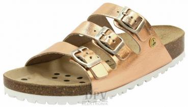 Slipper, with three buckles ESD metallic copper