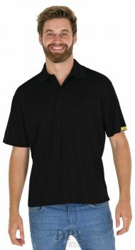 Poloshirt Kurzarm Coolmax® ALL SEASON schwarz ESD