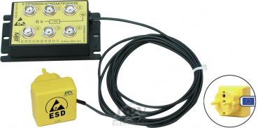 Erdungsbox 6 x DK 10 mm Erdungsleitung 2,5 m, mit Stecker