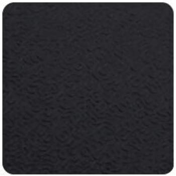 The image displays a black, slightly textured surface with a subtle pattern of waves or spiral lines, giving the area an interesting texture.
