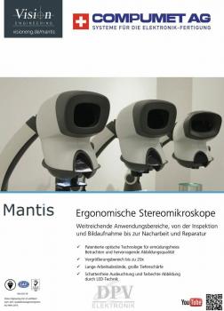 Mantis - Ergonomische Stereomikroskope