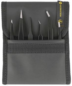 SMD Pinzettensatz ESD 6-tlg. mit Etui