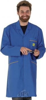 Arbeitsmantel ESD BlueLine plus BL-181 3/4 Konfektionslänge, Langarm