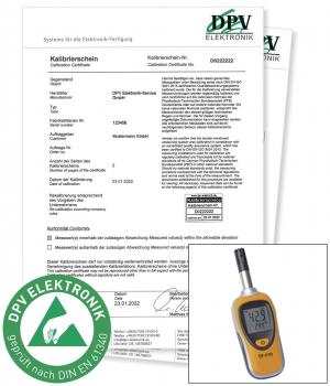 Kalibrierung für Thermo-Hygrometer TF-530