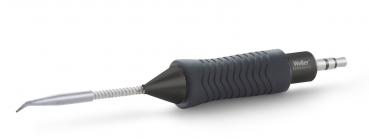 The image shows a handy tool with a round, rubberized handle and a long metal tip. The handle has grooves for a better grip. It resembles a pen holder.