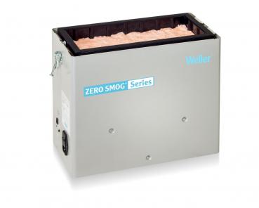 The image shows a rectangular, silver casing with a black lid. On the front is the inscription "ZERO SHOCK Series". The top has a padded surface visible.