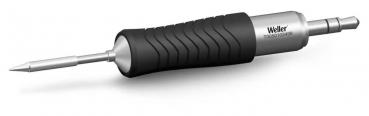The image shows a screwdriver with a non-slip, rubberized handle and a metallic tip. The handle has a textured surface for better grip.