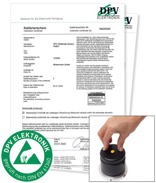 Preview: Calibrations for measuring equipment and calibration units