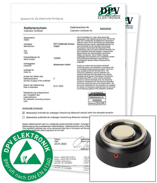 Preview: Calibrations for measuring equipment and calibration units