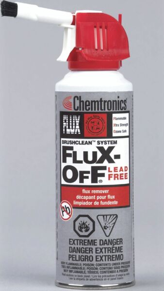 FLUX-OFF "Lead-Free" Flussmittelentferner, 200 ml Sprühdose mit Bürste (BrushClean)