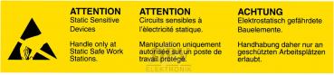 Etikett ESD eng/frz/deu (Rolle)
