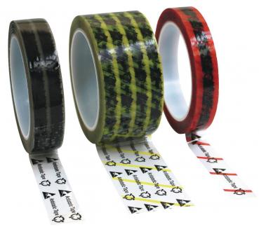 Klebeband, ableitfähig 25 mm x 66 m gelb/transparent