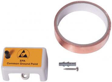 The image shows an electrical component in white with yellow lettering 