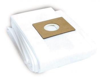 In the picture, there is a stack of white, clean fabric that is rolled up. On top of it is a square piece of cardboard with a round cutout in the center.