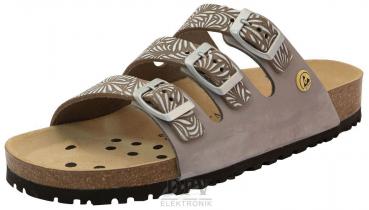 Slipper with three buckles ESD marga/grey