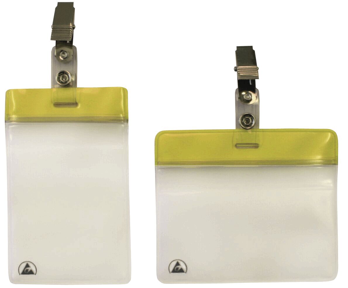 Card holder ESD Premium, landscape format 102 x 86 mm - Compumet AG