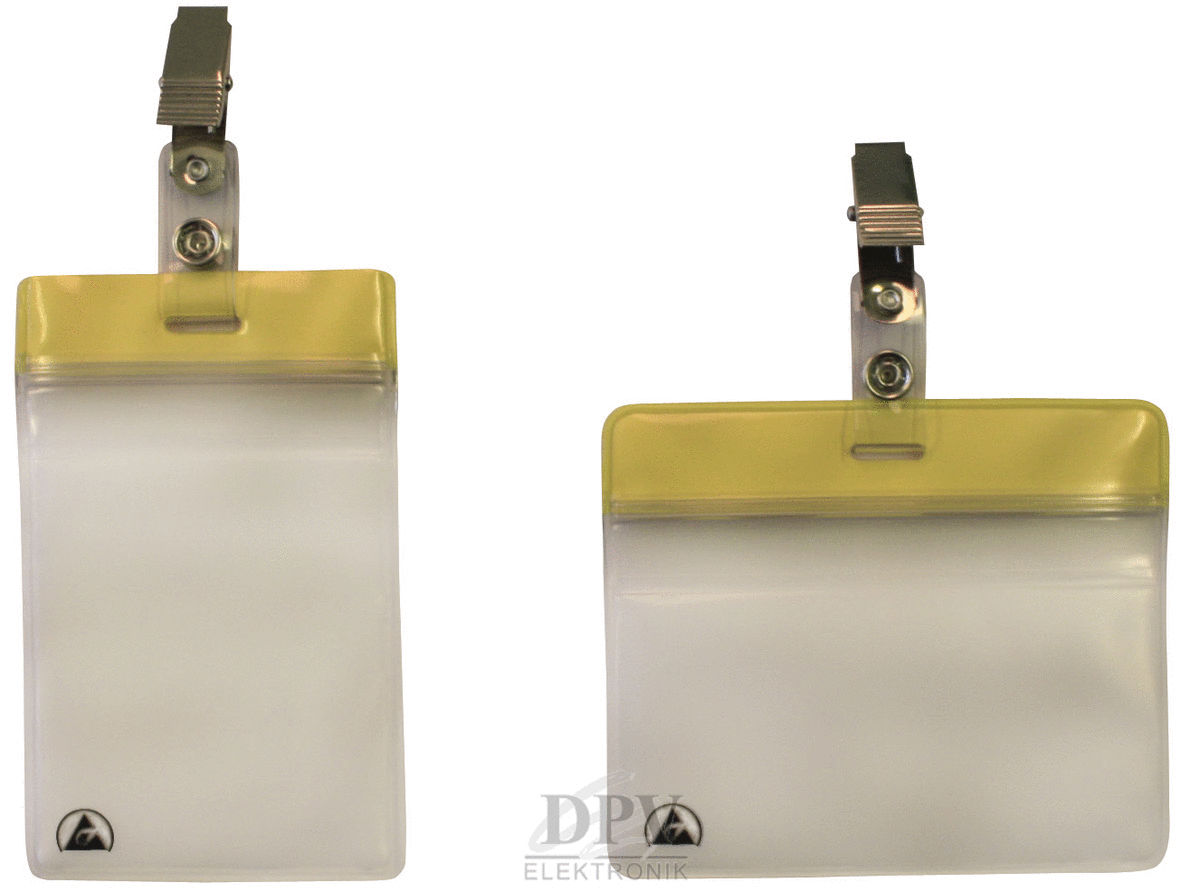 Card holder ESD Premium, landscape format 102 x 86 mm - Compumet AG