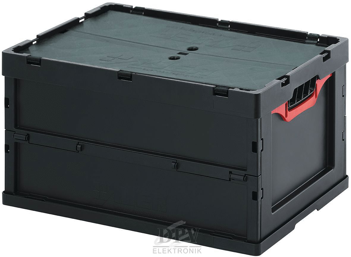ESD Faltbox mit Deckel, 24l Compumet AG