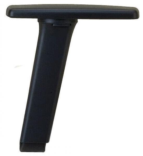 The image shows a black T-shaped handle. The handle has a vertical shaft and a wide, horizontal top that is used for holding or guiding.