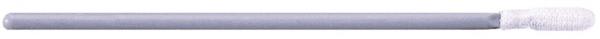 The image shows a long, slender object in gray with a narrow, textured tip. It could be a tool or a writing instrument.