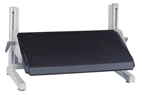 The image depicts an angled, rectangular device with a matte black surface and sturdy side mounts. It is used for lifting or supporting objects, likely in a sporting application.