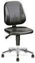 Preview: The chair has a black, ergonomic seat and a high backrest. It stands on five casters and has an adjustable height for comfort. The base is made of chrome-plated metal.