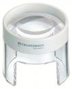 Preview: The image shows a magnifying glass with a white, round casing and a clear, curved glass. It has a transparent base that keeps it stable. It is lightweight and easy to handle.