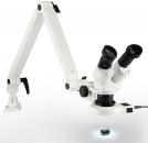 ES-33263 - LED Stereo zoom microscope with metallic articulated arm