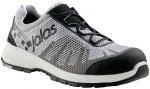 Preview: The shoe is a sporty half-shoe with an upper made of gray mesh fabric. The sole is white with black profiling. It has black accents and reflective elements.