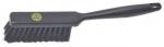 Preview: It is a black brush with a wide, flat head and long, stiff bristles. The handle is ergonomically shaped and has a hole at the top for hanging.