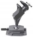 Preview: The image shows a gray vise. It has a clamp to hold workpieces, and a rotatable base. The surface is smooth and stable, ideal for workshop use.