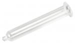 Preview: The image depicts a clear, cylindrical glass tube with an open end and a wide base. It is elongated and features a smooth, transparent body.