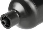 Preview: The image shows a black cylindrical object with a wide end and a narrow, hollow output. The surface is smooth and shiny, giving it a modern appearance.