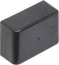 Preview: The image displays a rectangular, black plastic container. It has rounded edges and a smooth surface. There may be symbols or markings visible on the bottom.