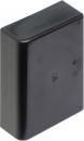 Preview: The picture shows a rectangular, black casing with rounded edges. It has a smooth surface and a flat back with a central indentation.