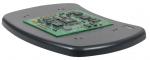 Preview: Es handelt sich um eine schwarze, flache Plattform mit einer grünen Leiterplatte (PCB) in der Mitte. Auf der Platine sind mehrere schwarze und silberne Bauteile, wie Chips und Widerstände, angeordnet.