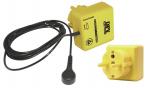 Preview: Das Bild zeigt einen gelben Netzadapter mit einem Kabel, das an eine Steckdose angeschlossen werden kann. Er hat eine runde Buchse und einen Aufkleber mit technischen Angaben.