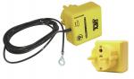 Preview: Das Bild zeigt ein gelbes Kabel mit einem Stecker und einer kleinen Box. Die Box hat mehrere Steckplätze und ist mit einem Kabel verbunden. Alles ist in der Farbe Gelb gehalten.