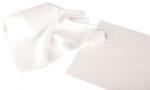 Preview: The image shows two white pieces of fabric. One is lying flat and the other is loosely crumpled. The fabric has a smooth and soft texture.