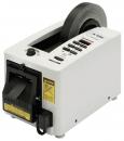 Preview: The image shows a white, compact tape dispenser with a roll of tape on top. There are buttons on the front and an opening for tearing off the tape.
