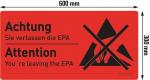 2855.149.de - Sign Exit the EPA in German / English