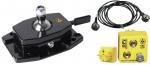 Preview: The image displays various technical components: a black base with a metallic ball, a yellow control device with two connectors, and a black cable.