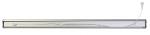 Preview: The image displays a slim, elongated LED strip made of aluminum. It features a silver surface and thin, white wires protruding from the sides.