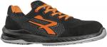 black / orange
