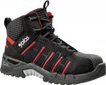 black / red