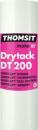 Preview: Das Bild zeigt eine Rolle mit klebend beschichtetem Material. Der obere Teil hat einen schwarzen Schriftzug ?THOMSIT make it!?. Darunter steht ?Drytack DT200? in pink.